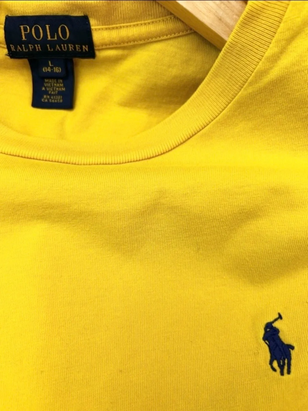 POLO Ralph Lauren Yellow Long Sleeve Crewneck Tee
